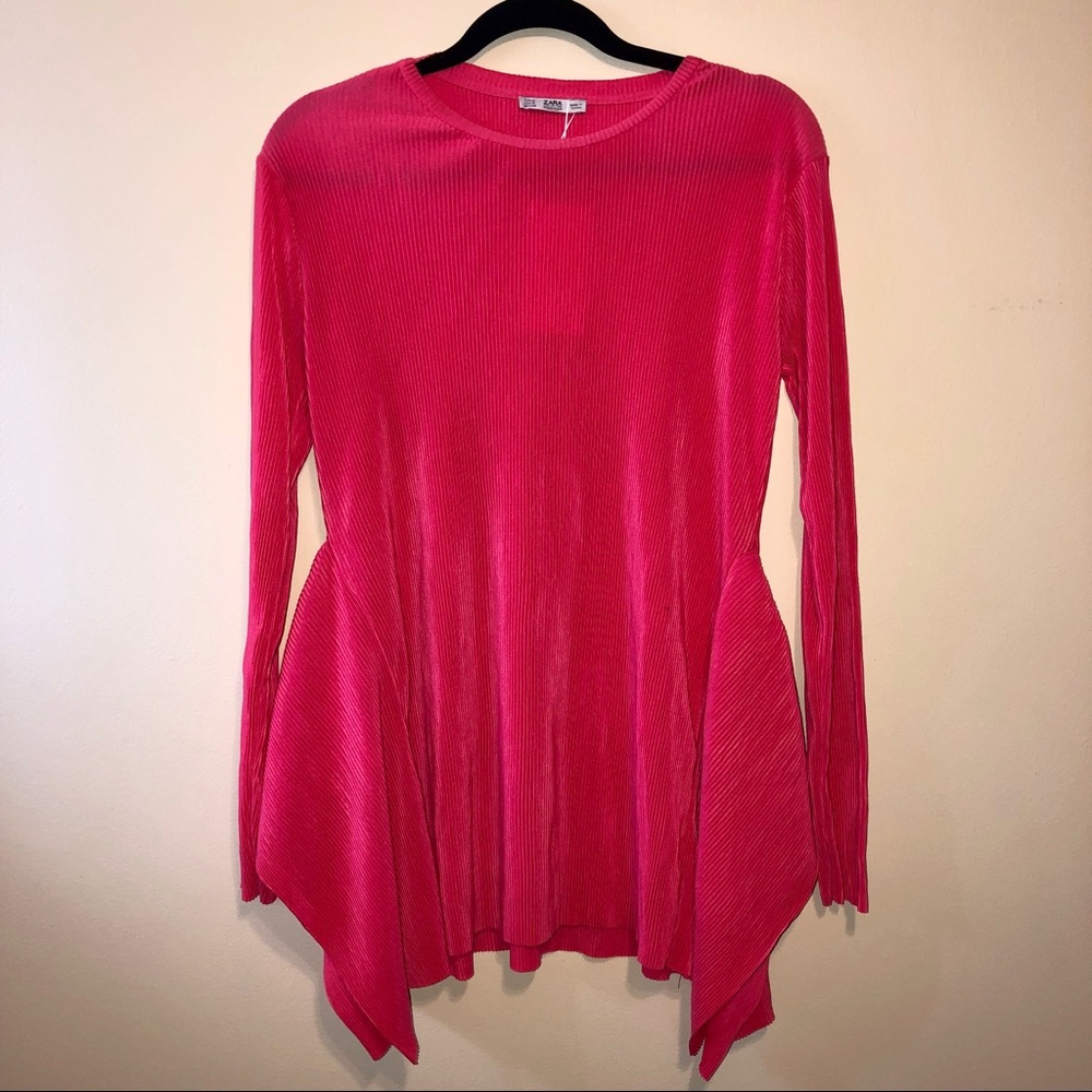 Zara | Ribbed Peplum Hem Tunic
